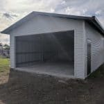 Horizontal Clad Shed with Eaves